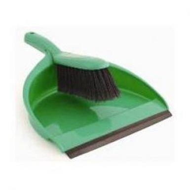 DUSTPAN & BRUSH SET GREEN
